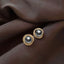 Advanced Design Micro Inlaid Zircon Spiral Grey Pearl Earrings 2023 Halloween Fashion Jewelry For Women‘s Party Ear Accessories