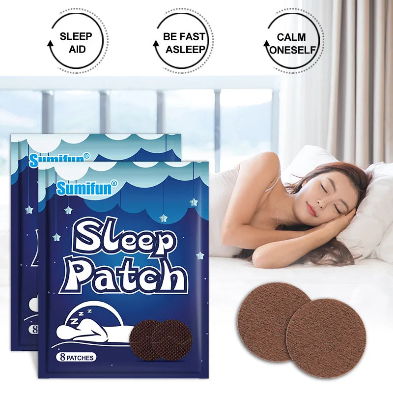 8/16/32pcs Sleep Patch Improve Insomnia Relieve Anxiety Decompression Headache Neurasthenia Soothing Sticker Body Relax Plaster