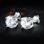 Hot sale Fine 925 Sterling silver diamond stud earrings for women fashion Charm party wedding classic jewelry Holiday gifts