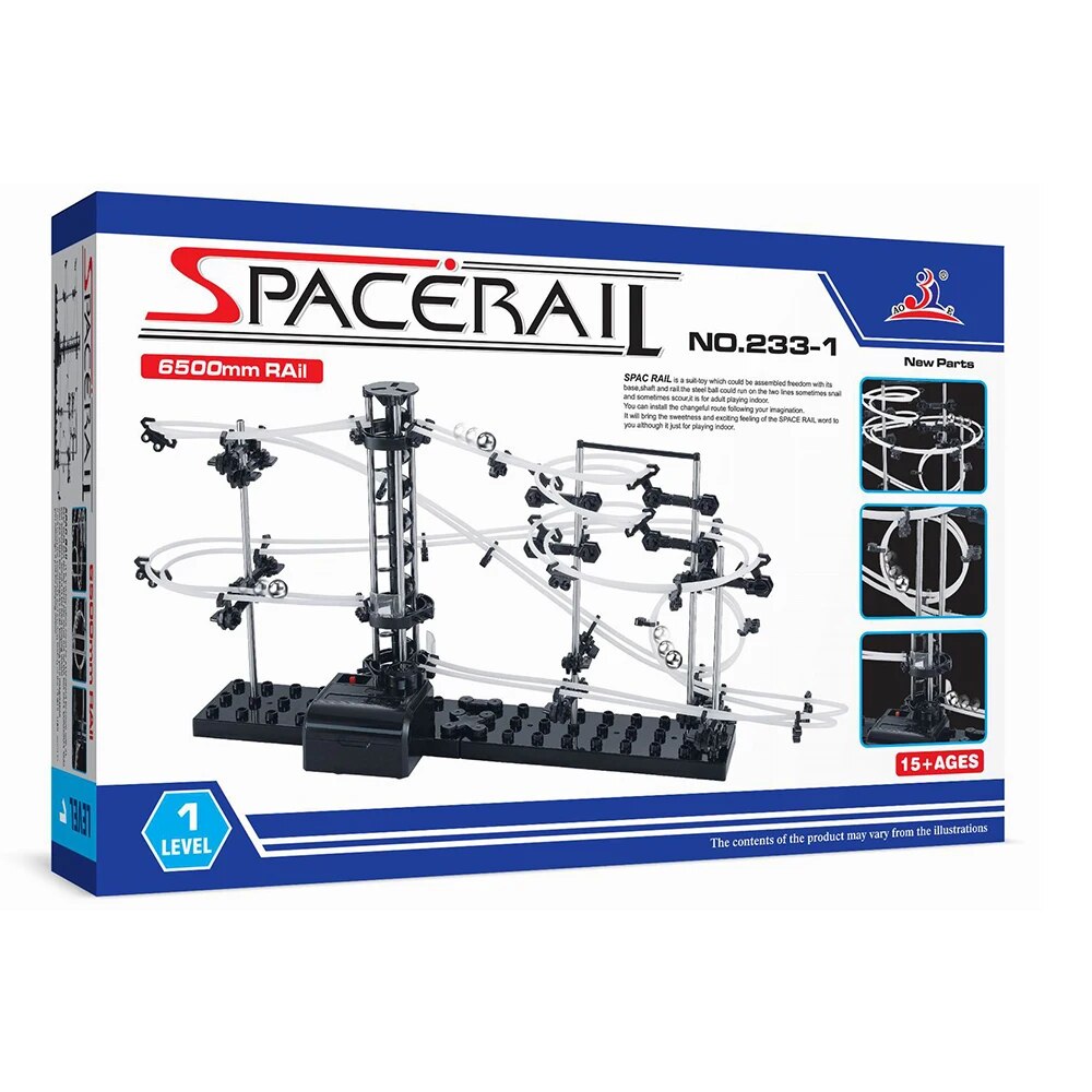 Spacerail Roller Coaster Building Blocks Ball Circuit Marbles Track Sets STEM Educational Toys For Children 7-14 Years