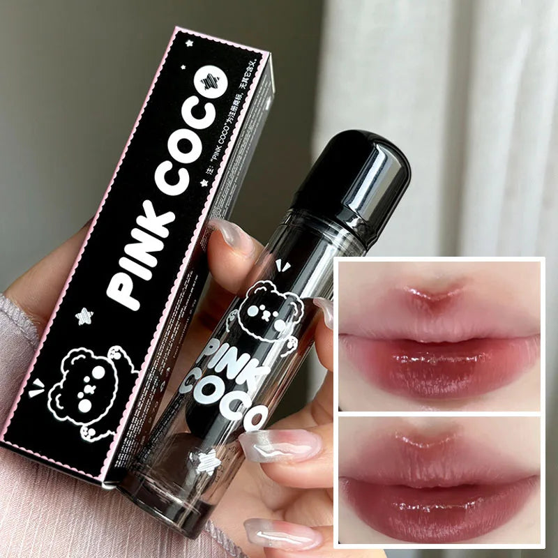 Moisturizing Jelly Mirror Lip Gloss Water-light Black Tea Liquid Lipstick Lasting Lip Plumper Lip Tint Makeup Korean Cosmetics