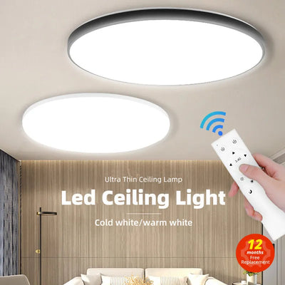 Led Ceiling Lamp Modern Ceiling Chandelier Led Panel Smart Ceiling Lights Fixture For Bedroom Kitchen Home Decor 3 Color Lightig