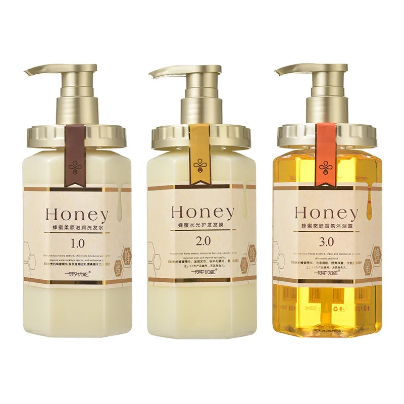 The Hair Honey Shampoo Clean The Scalp and Nourish Long Lasting Fragrance Shampoo Conditioner Set