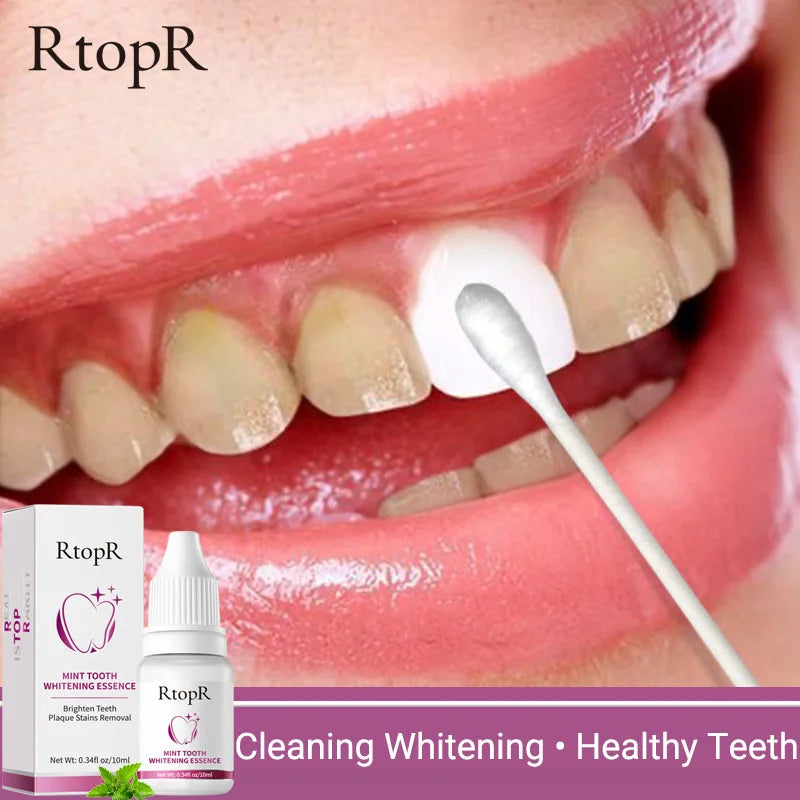 RtopR Teeth Whitening Serum Remove Plaque Stains Bleachig Teeth Essence Oral Hygiene Cleaning Gel Fresh Breath Care Dental Tools