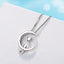 925 Sterling Silver Necklace For Women Moon Kitten Cat Necklaces & Pendants Link Chain Kolye S-n187