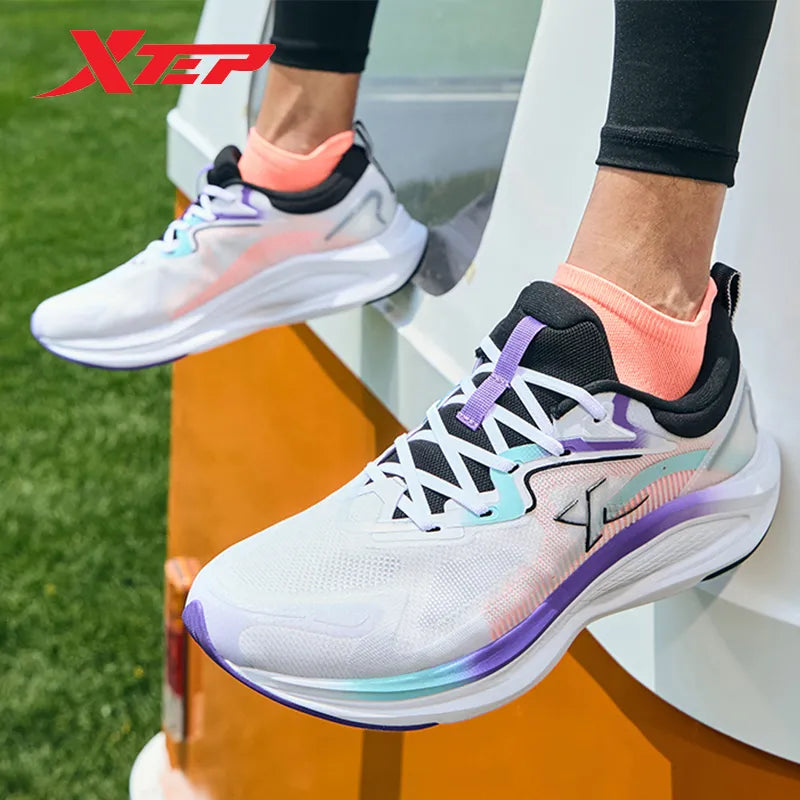 Xtep Lingtu Running Shoes Men Shock Absorption Breathable Sport Shoes Comfortable Wear-Resistant Male Sneakers 877319110040