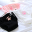 Sexy Bandaged G-string Panties T-back Women Low-waisted Pantie Thongs Cat Paw Solid Color Cotton Thong Women Intimate Underwear