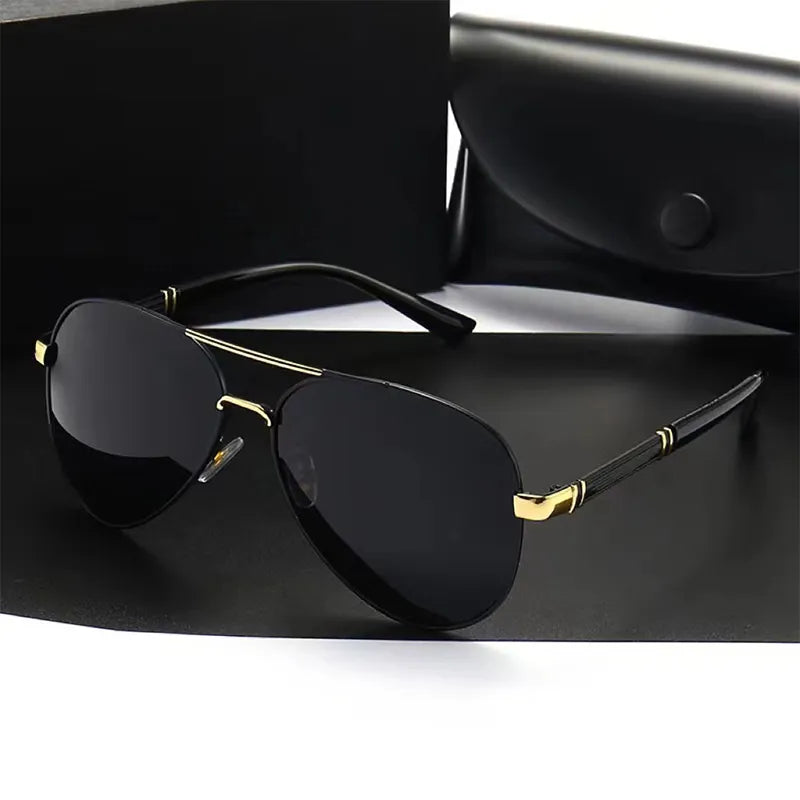 New Luxury Men's Polarized Sunglasses Driving Sun Glasses For Men Women Brand Designer Male Vintage Black Glasses UV400 Eyewear