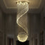 Minimalism Hanging Lamps for Ceiling Crystal Chain Pendant Light Living Room Lighting Fixtures Chandelier Loft Staircase Luster