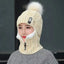 Women Wool Knitted Hat Ski Hat Sets Windproof Winter Outdoor Knit Thick Siamese Scarf Collar Warm Keep Face Warmer Beanies Hat