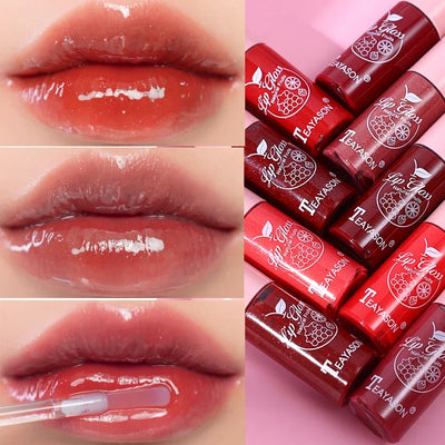 Jelly Lipsticks Lip Gloss Moisturizing Sexy Plumper Long Lasting Shiny Lips Tint Makeup Jelly Lip Stick Glaze Lipstick Cosmetics