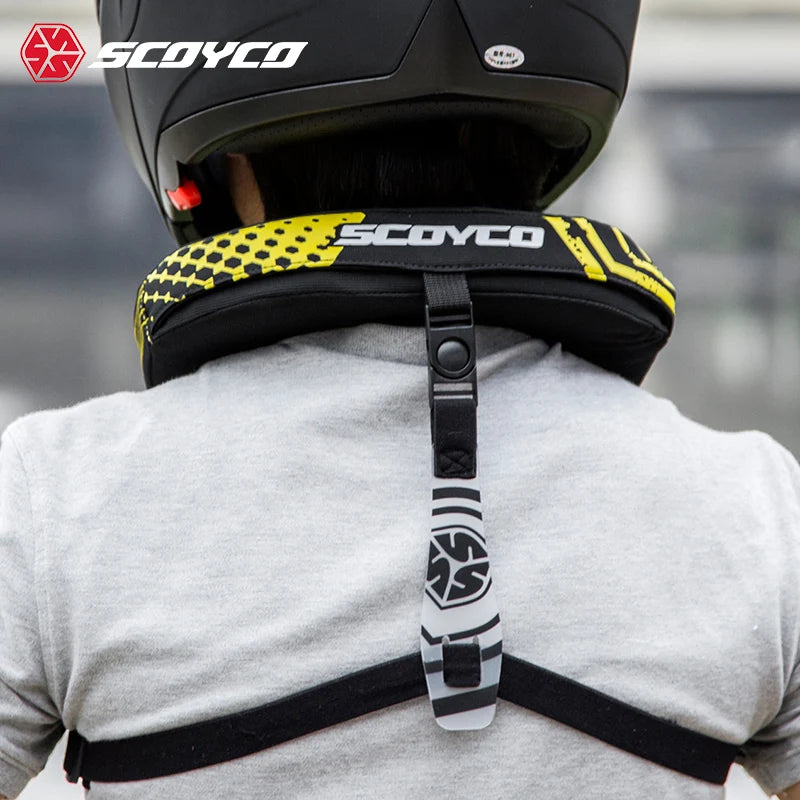 Neck Guard Brace Motorcycle Riding Protection Off-Road Protector Long-Distance Cycling Motocross Brace Protective Motor Gear