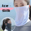 Ice Silk Golf Cycling Bandana Mesh Face Cover Hang-Ear Neck Gaiter Cool Tube Scarf Sport Running Hiking UV Protection Mask New