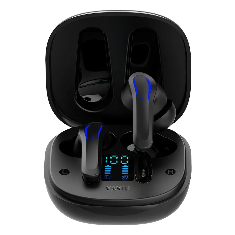 VANIR Wireless Bluetooth Earbuds with AI Smart Noise Reduction, Call Noise Reduction Earphones, Headphones, IP55 Waterproof