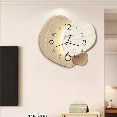 3D Wall Clock with LED Ambient Light, Powered by USB ,Modern Design, Home Clock for Living Room Decoration, Art Wall Watch