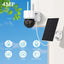 Solar Camera WIFI Outdoor 4MP HD Wireless Security CCTV Waterproof Night Vision PIR Human Detect PTZ Camera with Solar Panel