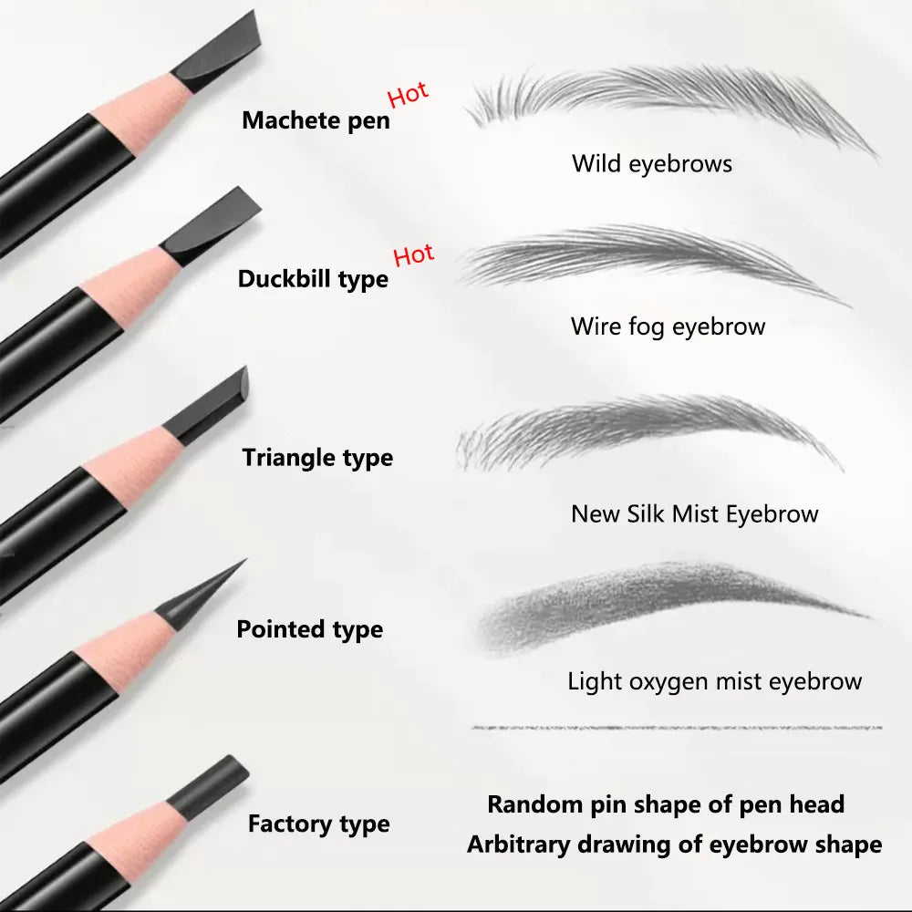 Eyebrow Pencil Waterproof Eyebrow Enhancers Long Lasting Brow  Cosmetics Professional Makeup Brow Lift Feather Eyebrow Pencil