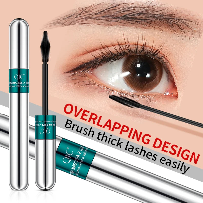 Double Head Waterproof Mascara 4D Thick Pull Long Curl  Eyelashes Liquid Not Easy Dizzy Dye Eye Lashes Quick Waterproof