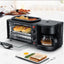 Household 3 In 1 Multifunction Bread Toaster 9L Electric Oven Coffee Maker Pizza Egg Tart Oven Frying Pan Breakfast Machine