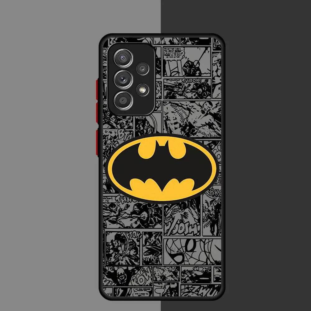 B-Batman Hero Logo Case for Samsung Galaxy A21s A12 A32 A52s A22 A73 A23 A53 A72 5G A52 A13 A33 Cover