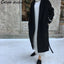 Chic Soft Cashmere Dress Women Winter Autumn Tall Neck Oversized Long Woolen Dress Vestido Ladies Long-sleeve Knitwear