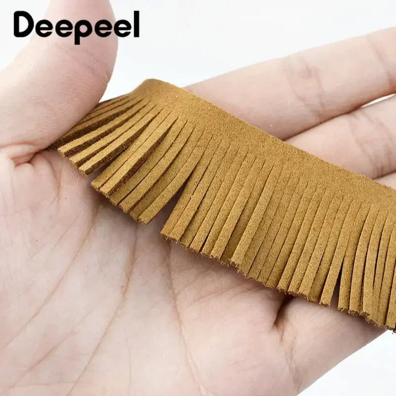 1.5Meters 30mm Suede Tassel Fringe Trim Handmade Decorative Trimming Fabric for Clothes Bag Keychain Pendant Sewing Accessories