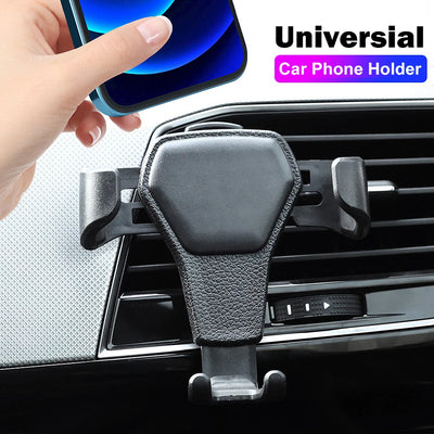 Universal Gravity Car Phone Holder Air Vent Clip Mount Mobile Cell Phone Stand GPS Support for IPhone Samsung Huawei Smartphone