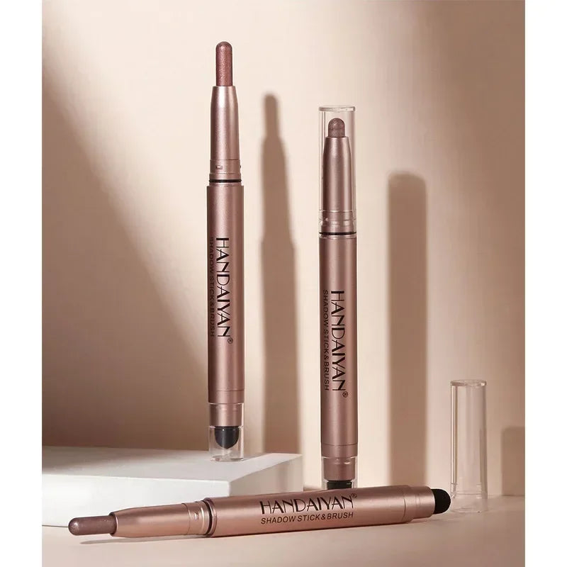 Double-head Highlight Eyeshadow Stick Fine Glitter Eyeshadow Pencil Lying Silkworm Pen Pearlescent Brightening Lasting Eyeshadow