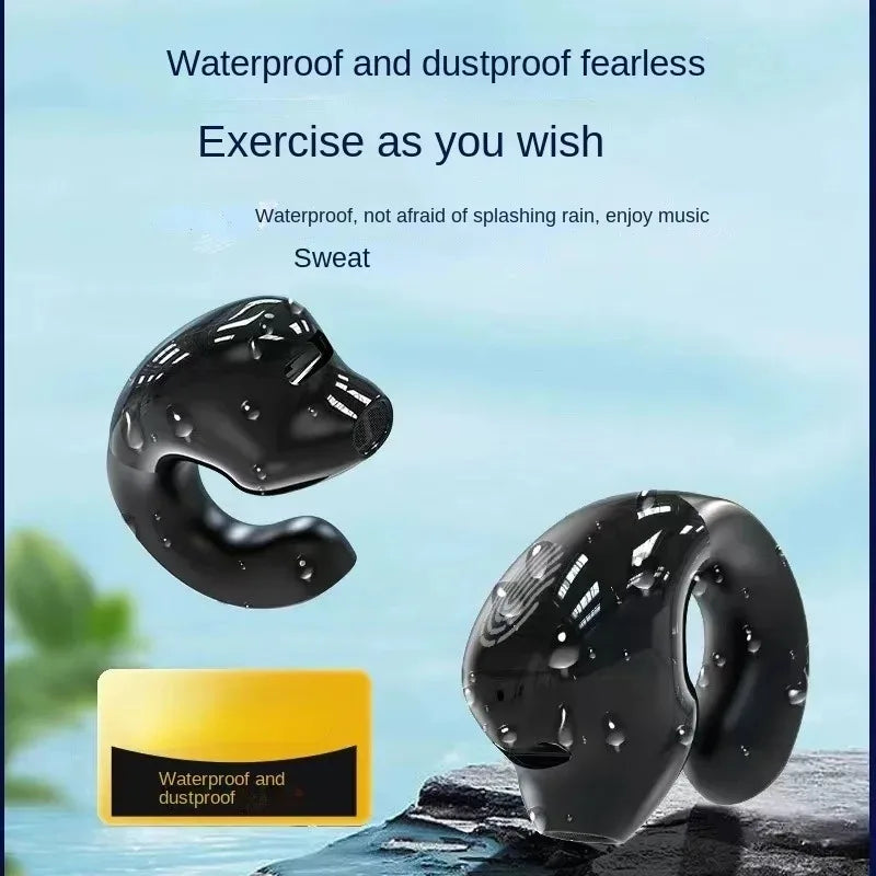 Single in-Ear Sports Waterproof TWS Earbuds Wireless Headphones Bluetooth-suit 5.3 Earphones with Mic Earbuds Headset