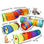 2/3 Hole Collapsible Pet Cat Tunnel Toy Dog Indoor and Outdoor Hanging Ball Training Toy Playing Tunnel Tube Cat Supplies