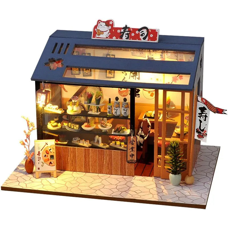 CUTEBEE Doll House Miniature DIY Dollhouse With Furnitures Wooden House Casa Diorama Toys For Children Birthday Gift Z007