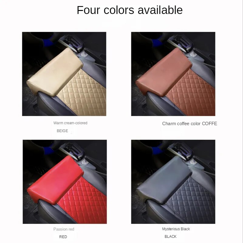 Leather Car Seat Extender Cushion Leg Support Pillow Memory Foam Knee Pad Long-Distance Driving Office Home Driver Protector Mat