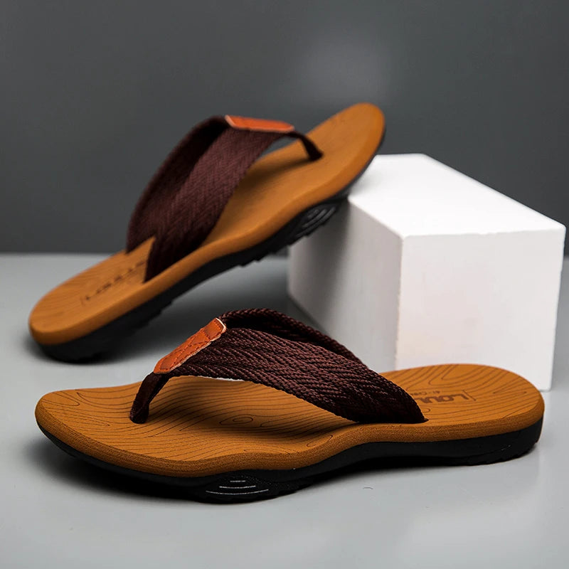 Men Flip Flops Summer Beach Flip Flops High Quality Brand Men Fashion Breathable Casual Beach Men Slippers Summer Outdoor