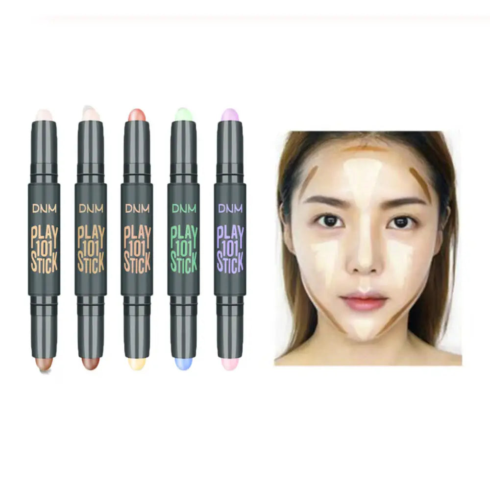 Double-head Face Foundation Concealer Pen Long Lasting Dark Circles Corrector Contour Pencil Concealers Stick Cosmetic Makeup