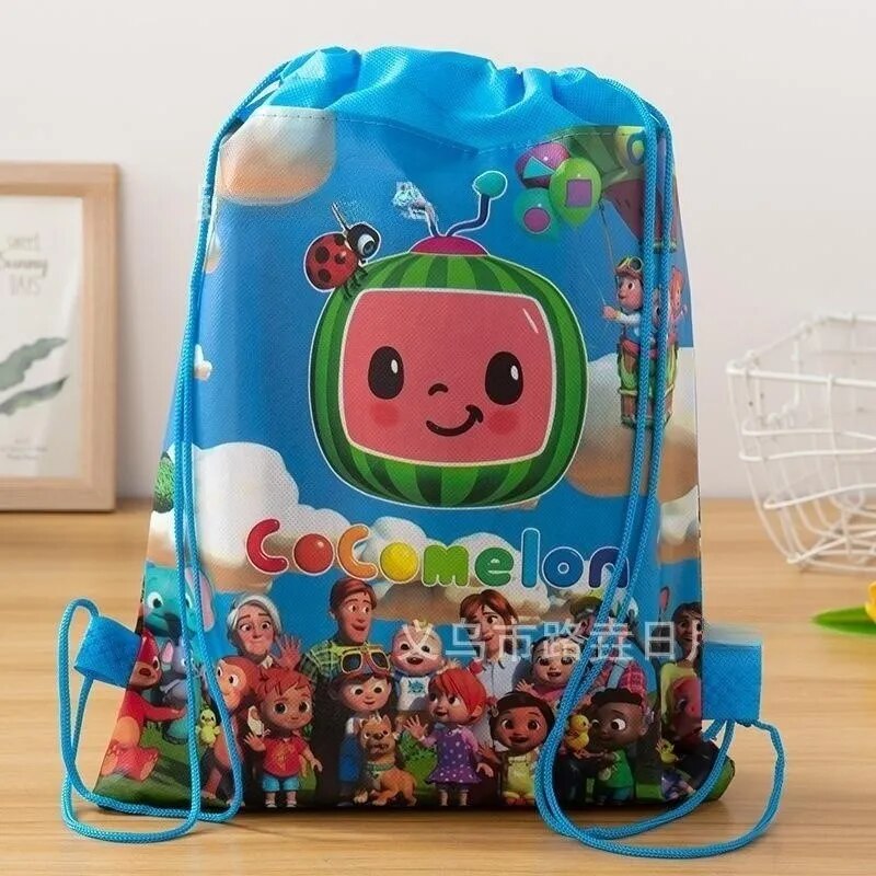 Cocomeloned Bundle Pocket Jojos Baby Drawstring Gift Bags Kindergarten Student Portable Schoolbags Backpack Kids Birthday Gift