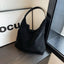 Vintage Women's Bag Large Capacity Suede Shoulder Bag Solid Color Simple Casual Commuter Bag