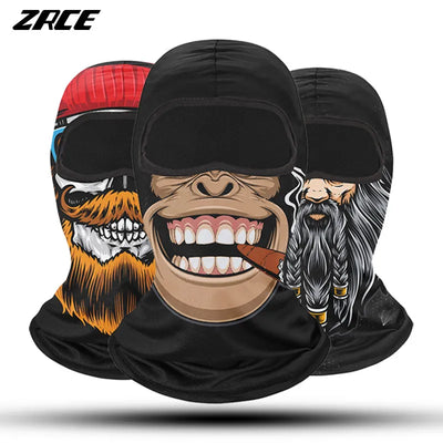 Army Outdoor Sunscreen Balaclava Motorcycle Face Mask Bandana Breathable Cycling Winter Cap Ski Mask Camping Bicycle Headgear