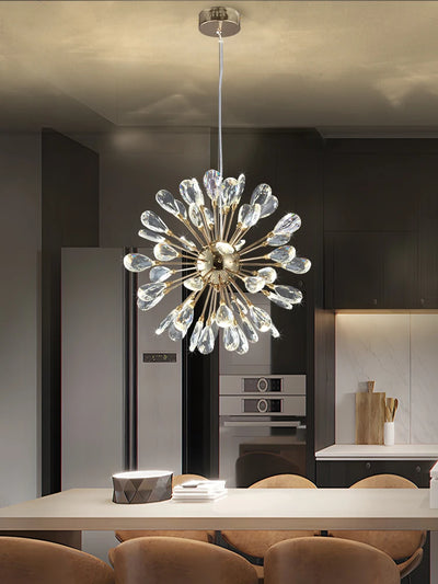 Modern Sky Star Fireball Crystal Pendant LED Lighting Dandelion Restaurant, Living Room Pendant, Bar Art Danish Luminaire