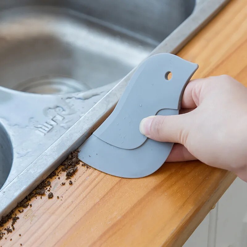 Soft Scraper Multifunctional Household Kitchen Dirt and Oil Stain Cleaning Tool Small Scraper for Cleaning Pots and Oil Stains