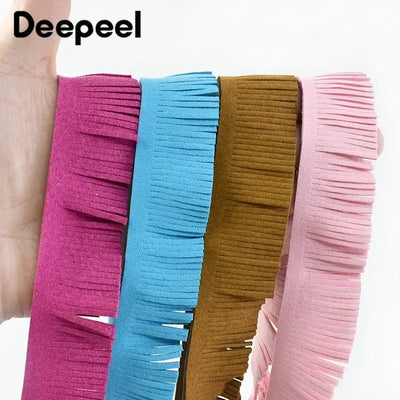 1.5Meters 30mm Suede Tassel Fringe Trim Handmade Decorative Trimming Fabric for Clothes Bag Keychain Pendant Sewing Accessories