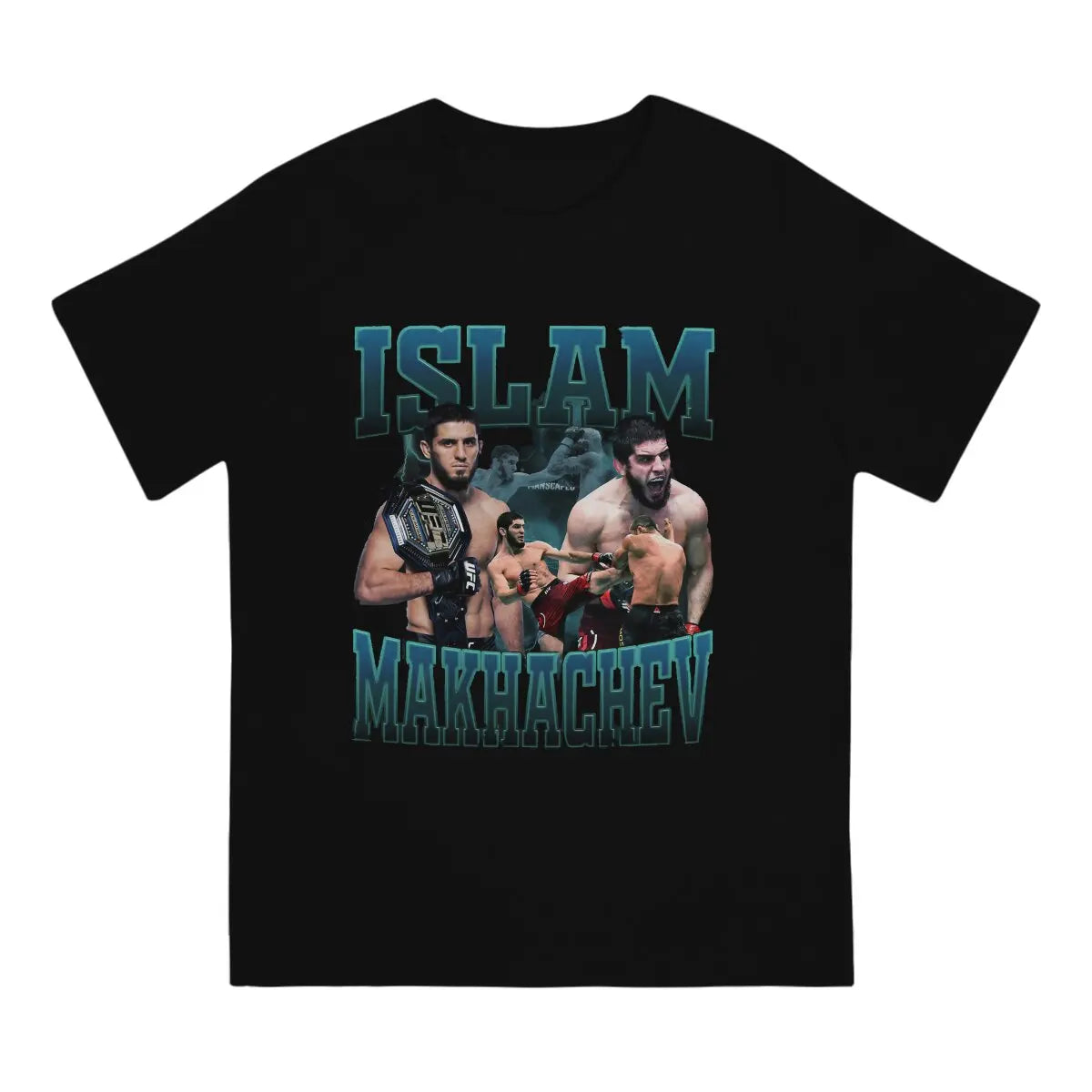 Islam Makhachev Bootleg Men's T Shirt Khabib Nurmagomedov Funny Tee Shirt Short Sleeve Round Neck T-Shirt Cotton 4XL 5XL Tops